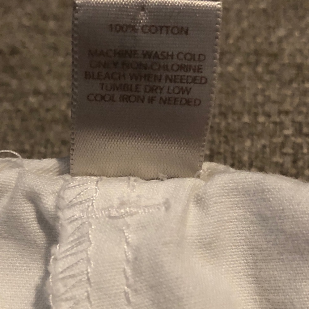 LOFT White Shorts 100% Cotton Size 8 - Picture 4 of 4